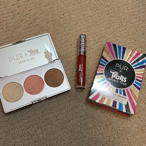 Pur x Trolls World Tour Face trio and gloss